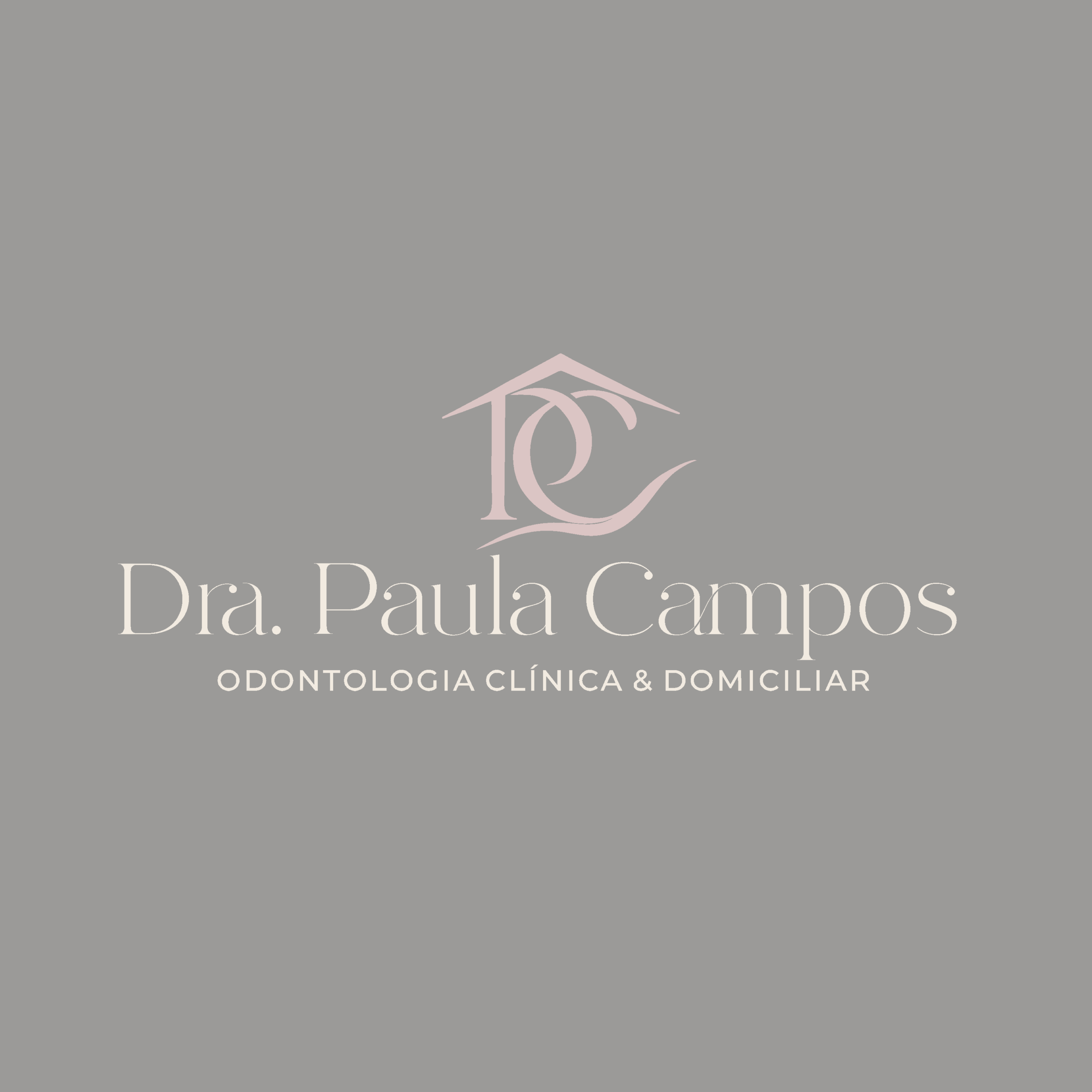 Logo Dra. Paula Campos em versão clara